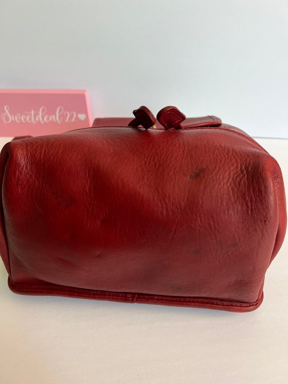 Vintage Coach Large Red Daypack Backpack - Gem
