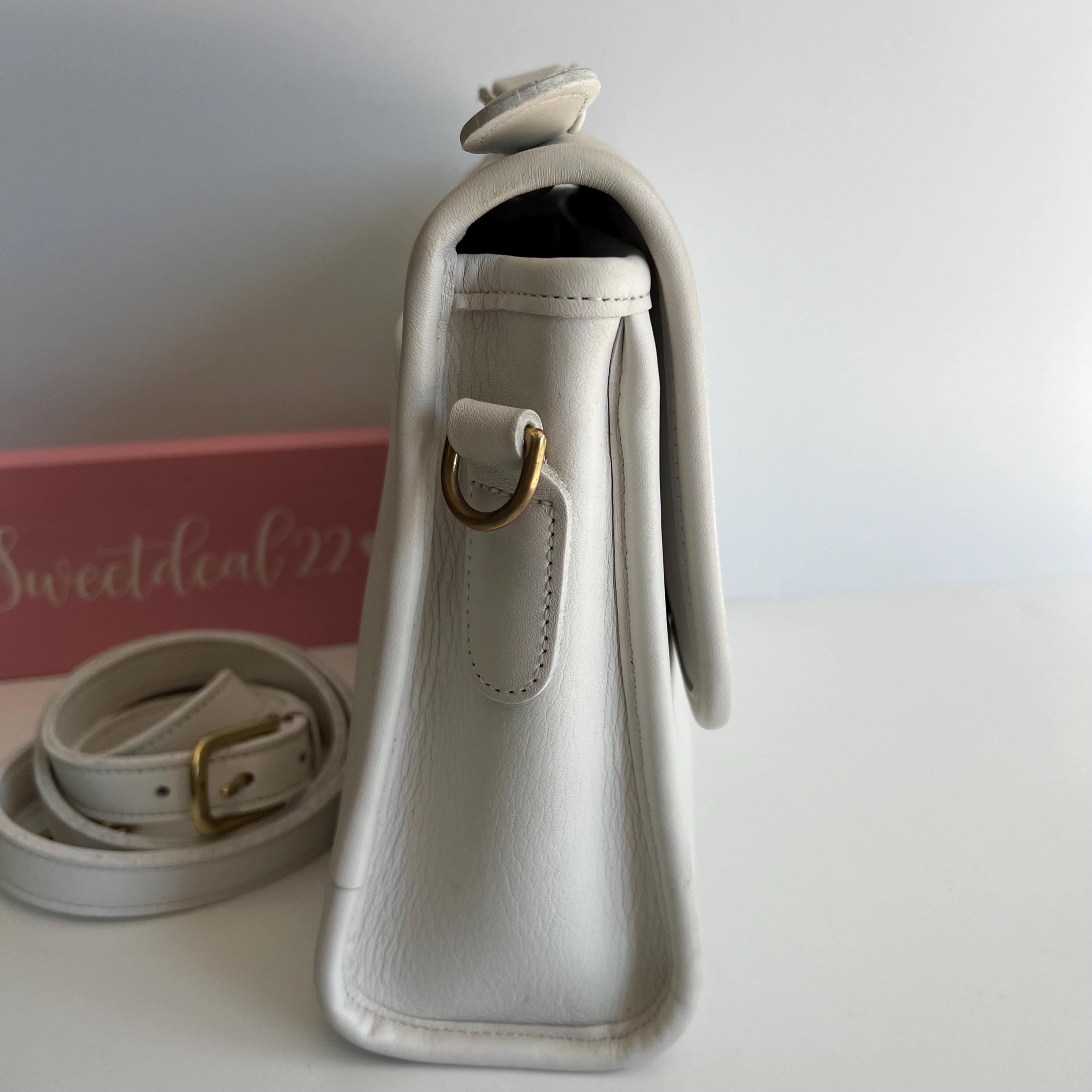 vintage coach old ✨ ivory White bag Ivory Vintage Coach - Etsy