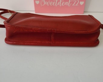 バッグ Vintage Old Coach Pouch Leather Red COACH Shoulder Bag Red Flap Old Coach USA Leather | eBay
