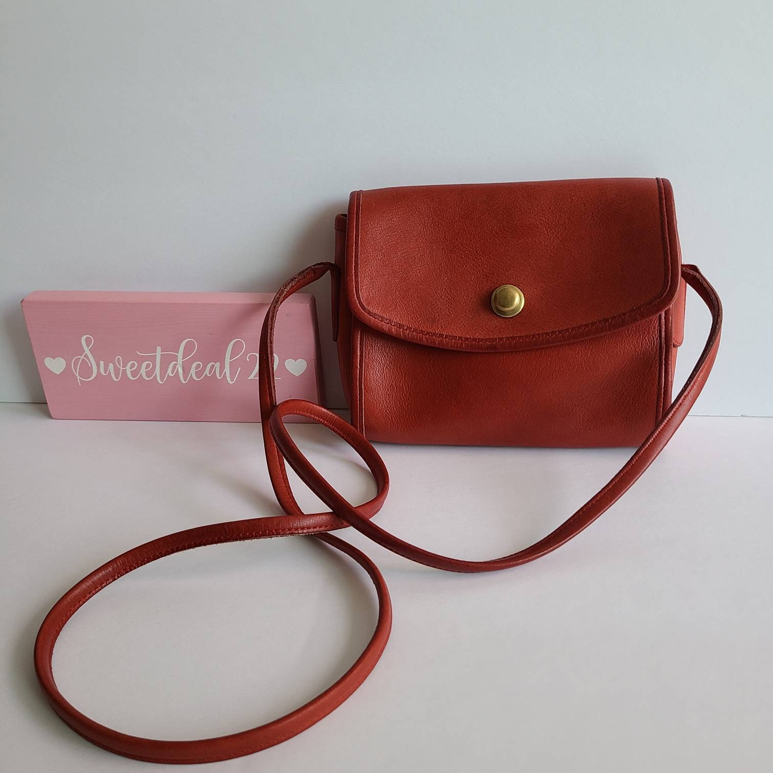 Vintage Coach Red Leather Chrystie Bag - Etsy Vintage Coach Red Leather Chrystie Bag - Etsy
