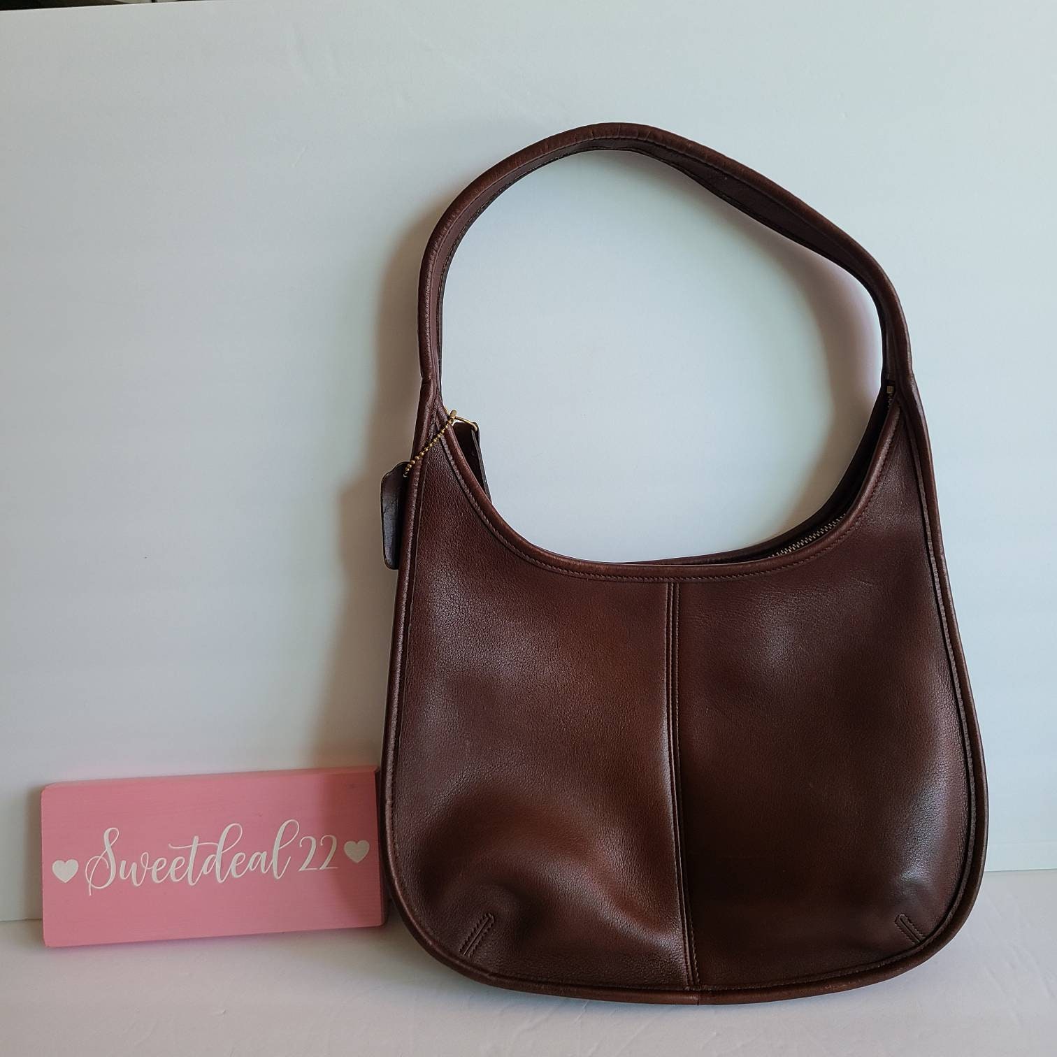 Vintage Coach Ergo Shoulder Bag - Chocolate Brown