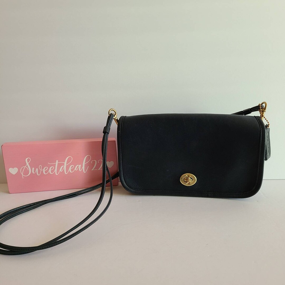 Vintage Coach Pre Creed Blue Dinky Shoulder Bag Etsy UK
