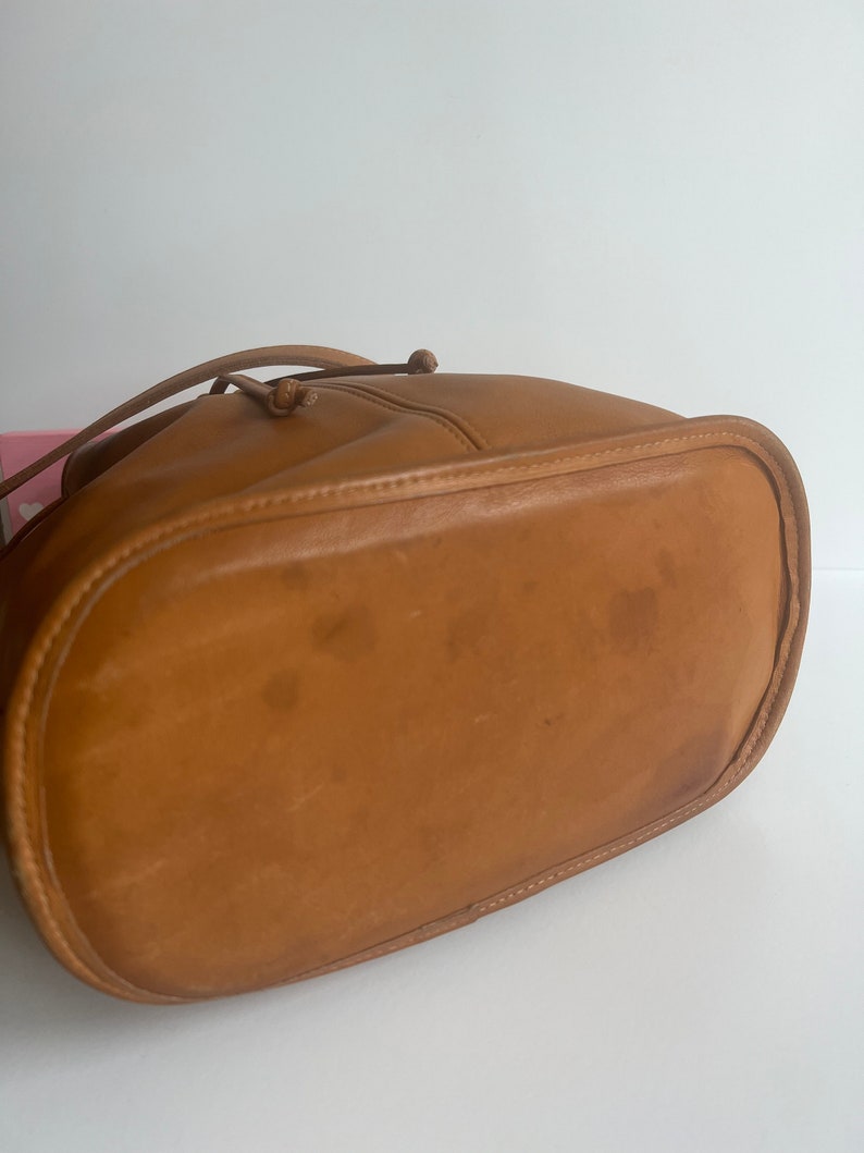 Vintage Coach British Tan Drawstring Duffle Bag image 6