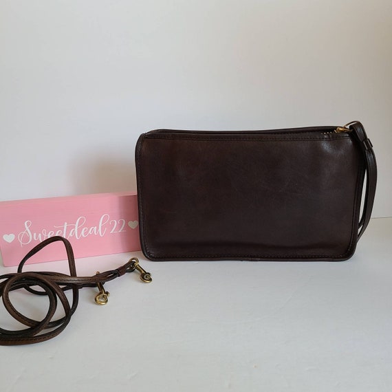 Vintage Coach NYC Dark Brown Mocha Basic Bag - image 3