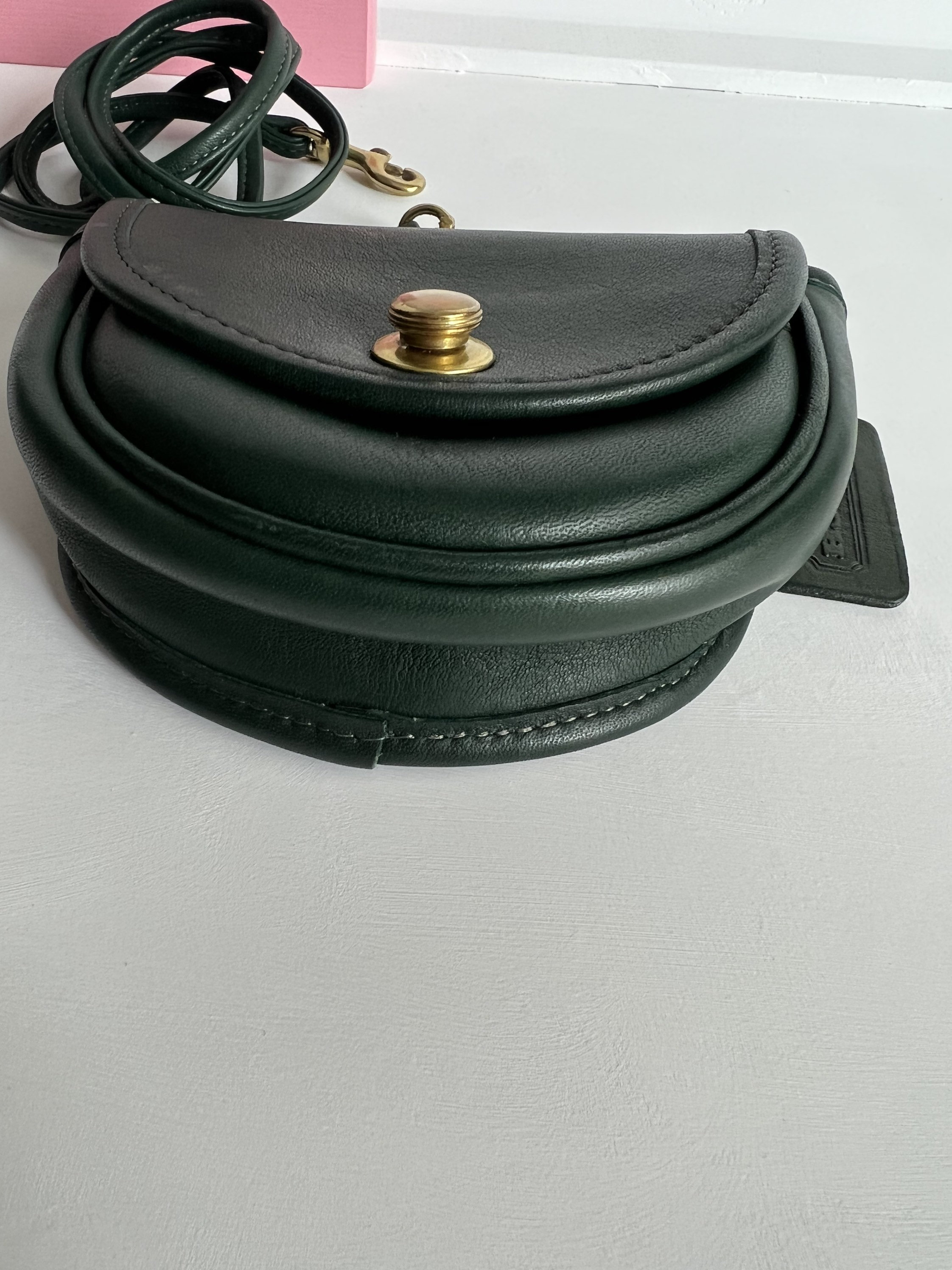 小物 Vintage Coach Waist Belt Leather Green Vintage Coach Green Leather Belt w/Silver Buckle 8526 SZ SM