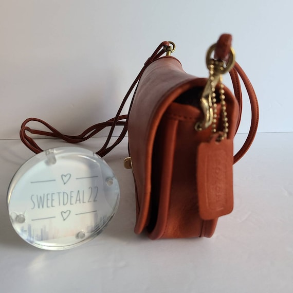 Vintage coach purse, iconic cc pattern in mini