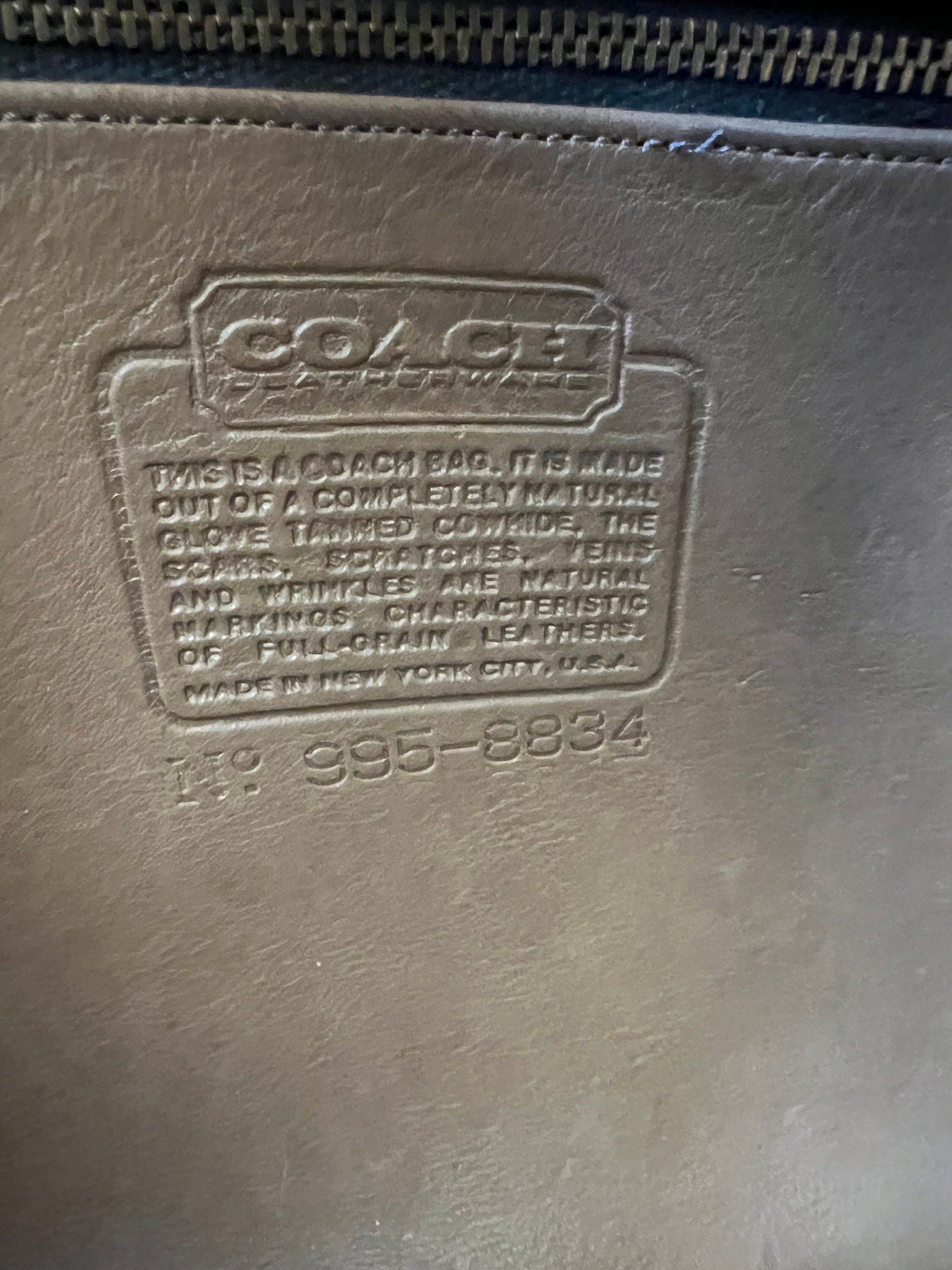 Vintage Coach Putty NYC Original Rambler Shoulder Bag - Etsy