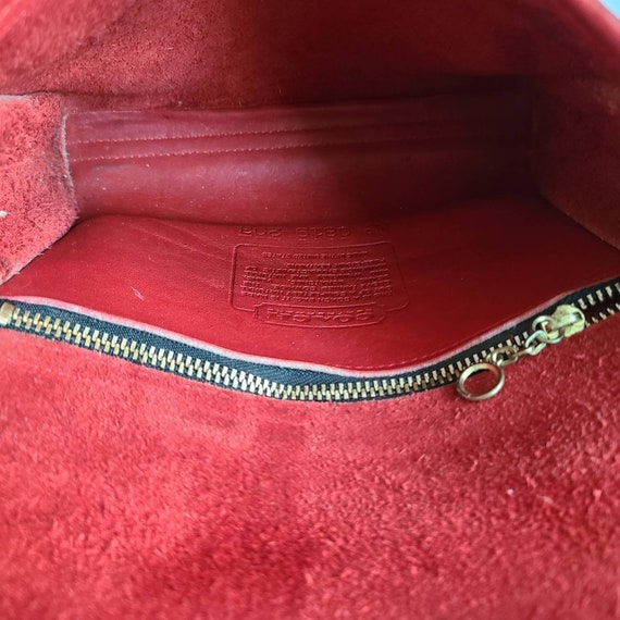 Vintage Coach Red Leather Chrystie Bag - image 7