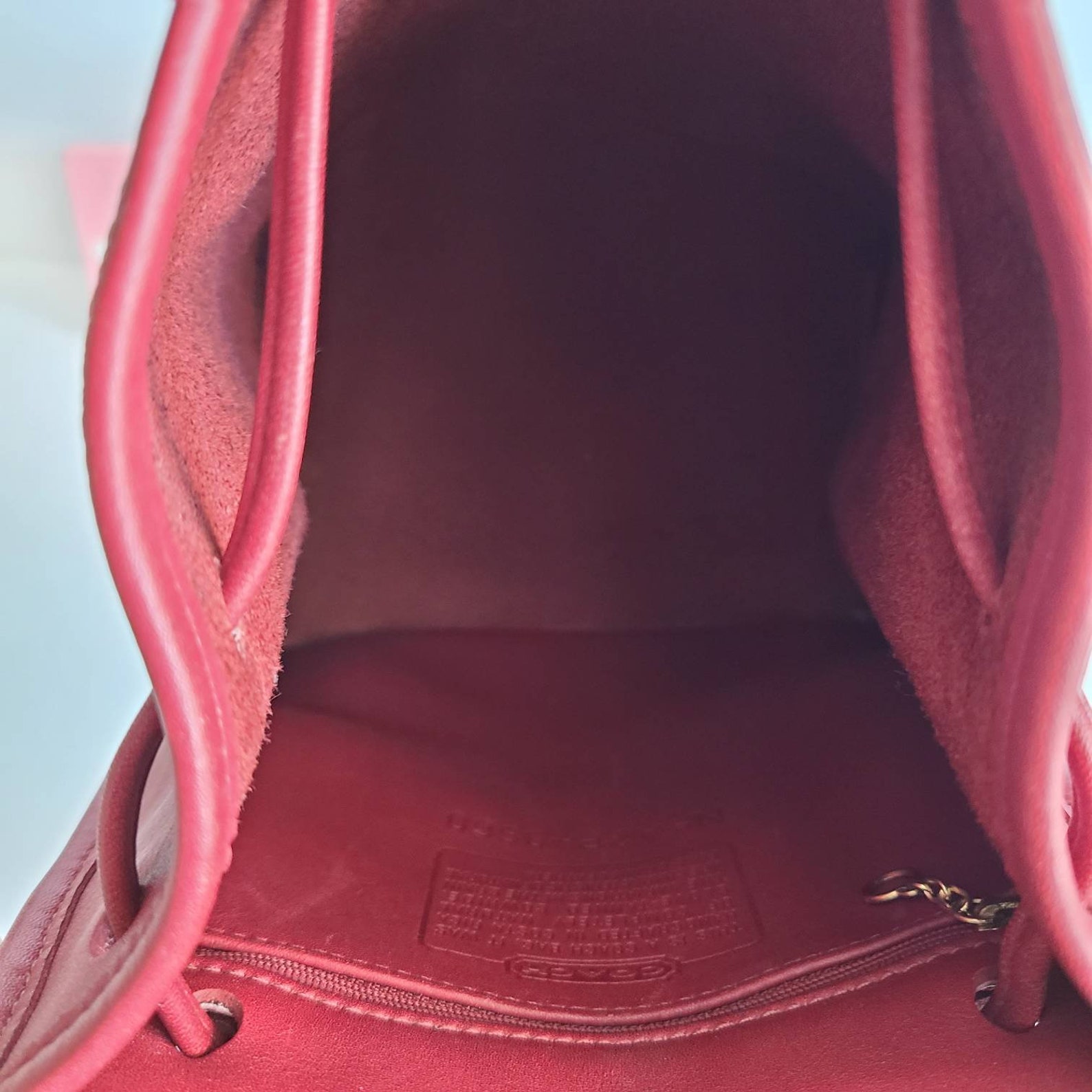 Vintage Coach Red Mini Daypack Backpack Etsy