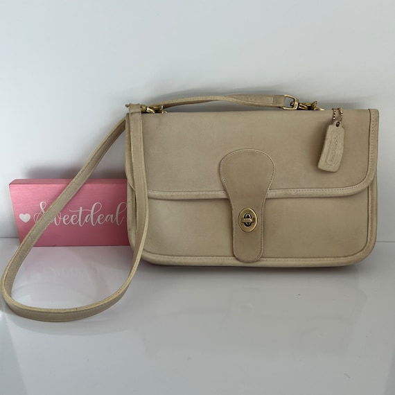 Vintage Coach Off White Twin Clutch - image 1