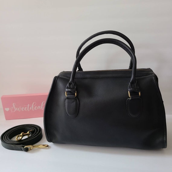 Vintage Coach Black Broadway Satchel - image 1