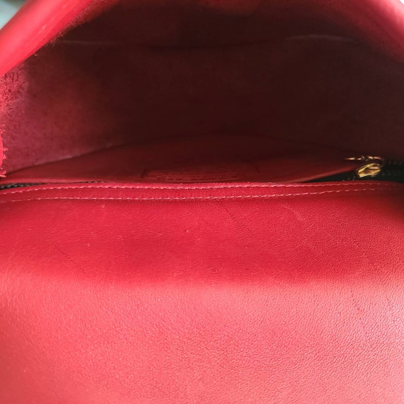 Vintage Coach Original Red Casey Bag - Etsy