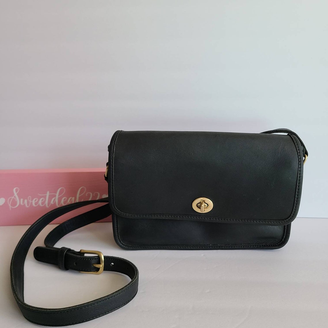 Vintage Coach Green Compartment Shoulder Bag Etsy