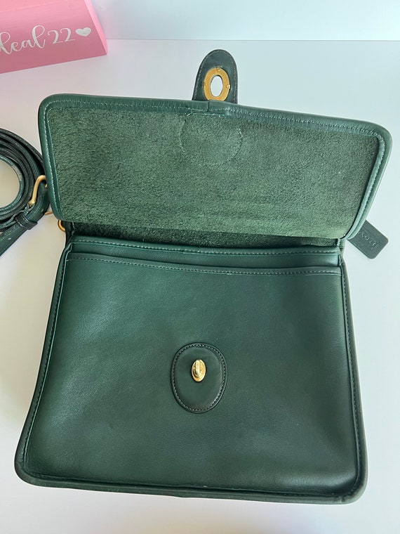 Vintage Coach Green Willis Top Handle Bag Gem