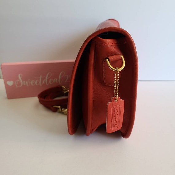 Vintage Coach Original Red Convertible Clutch Shoulder Bag Vintage Coach Original Red Convertible Clutch Shoulder Bag