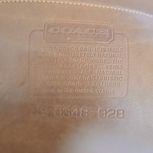 Vintage Coach British Tan Metropolitan Brief Bag image 9