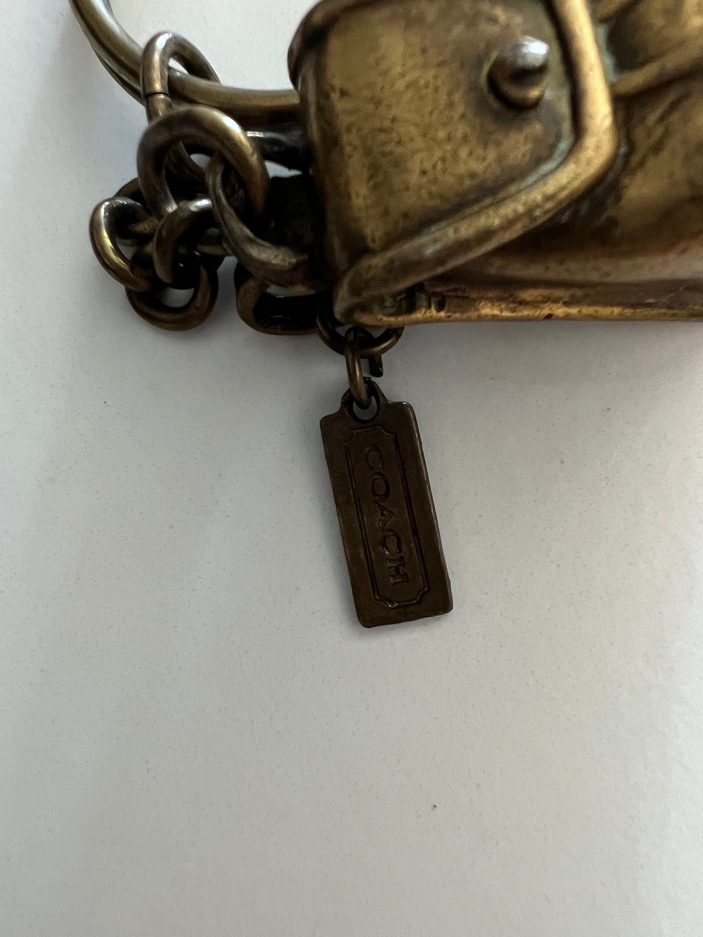 Vintage Coach Mini Daypack Brass Key Fob - Etsy Vintage Coach Mini Daypack Brass Key Fob - Etsy