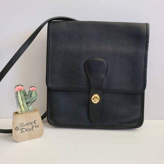 Vintage Coach Original NYC Blue Slim Pouch Shoulde
