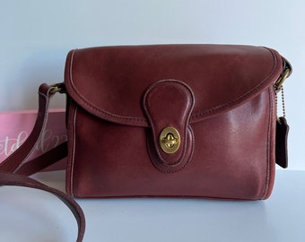 Bolso de hombro Vintage Coach Currant Devon