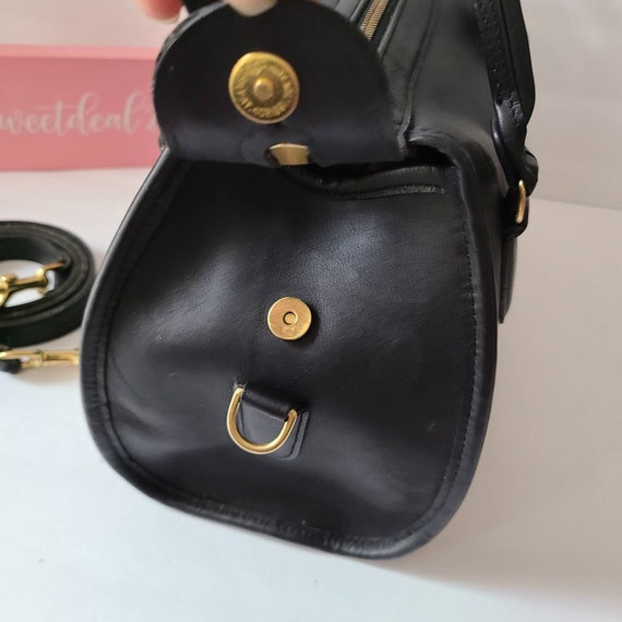 Vintage Coach Black Broadway Satchel - image 5