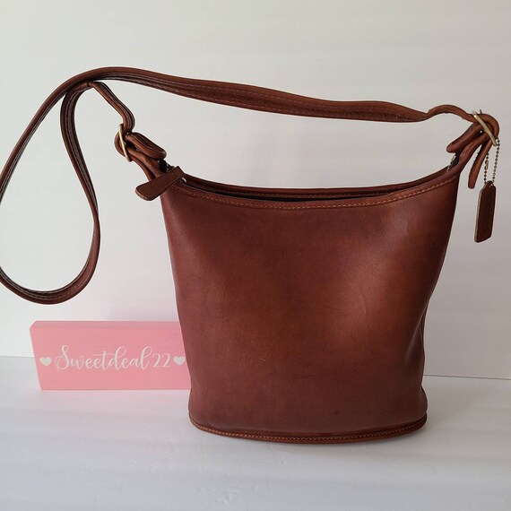Vintage Coach British Tan Slim Duffle 