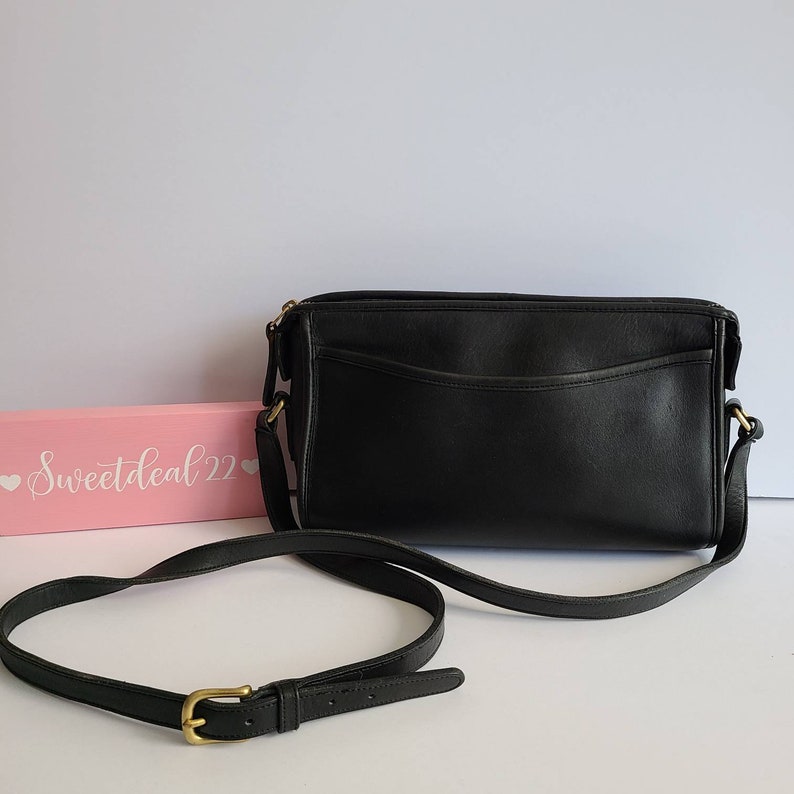 Vintage Coach Black Taylor Shoulder Bag Etsy