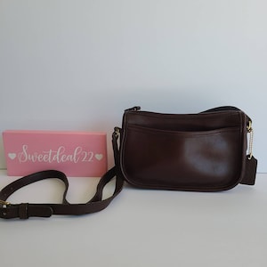 Vintage Coach Brown Wendie Shoulder Crossbody Bag