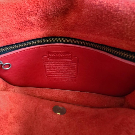 Vintage Coach Original NYC Red Dinky Shoulder Bag - image 7