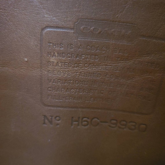 Vintage Coach British Tan Murphy Bag - image 9