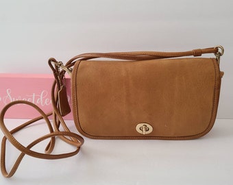 Vintage Coach NYC Early Dinky in Saddle Shoulder Bag