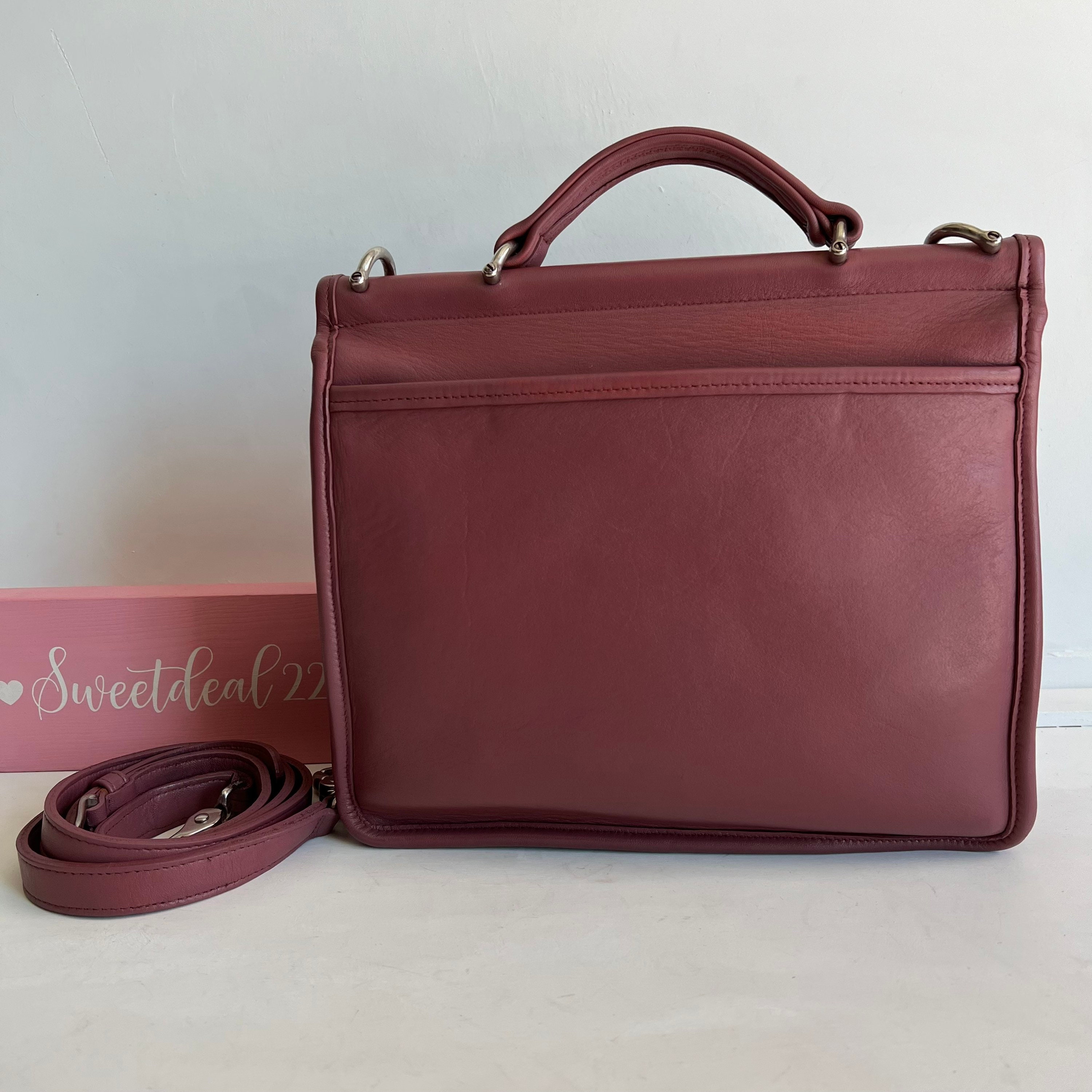 Custom Vintage Coach Willis Top Handle Satchel Etsy