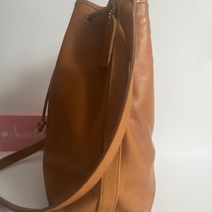 Vintage Coach British Tan Drawstring Duffle Bag image 2