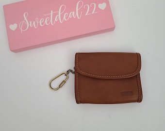 Vintage Coach British Tan Multifunction Purse Keychain Wallet - Etsy