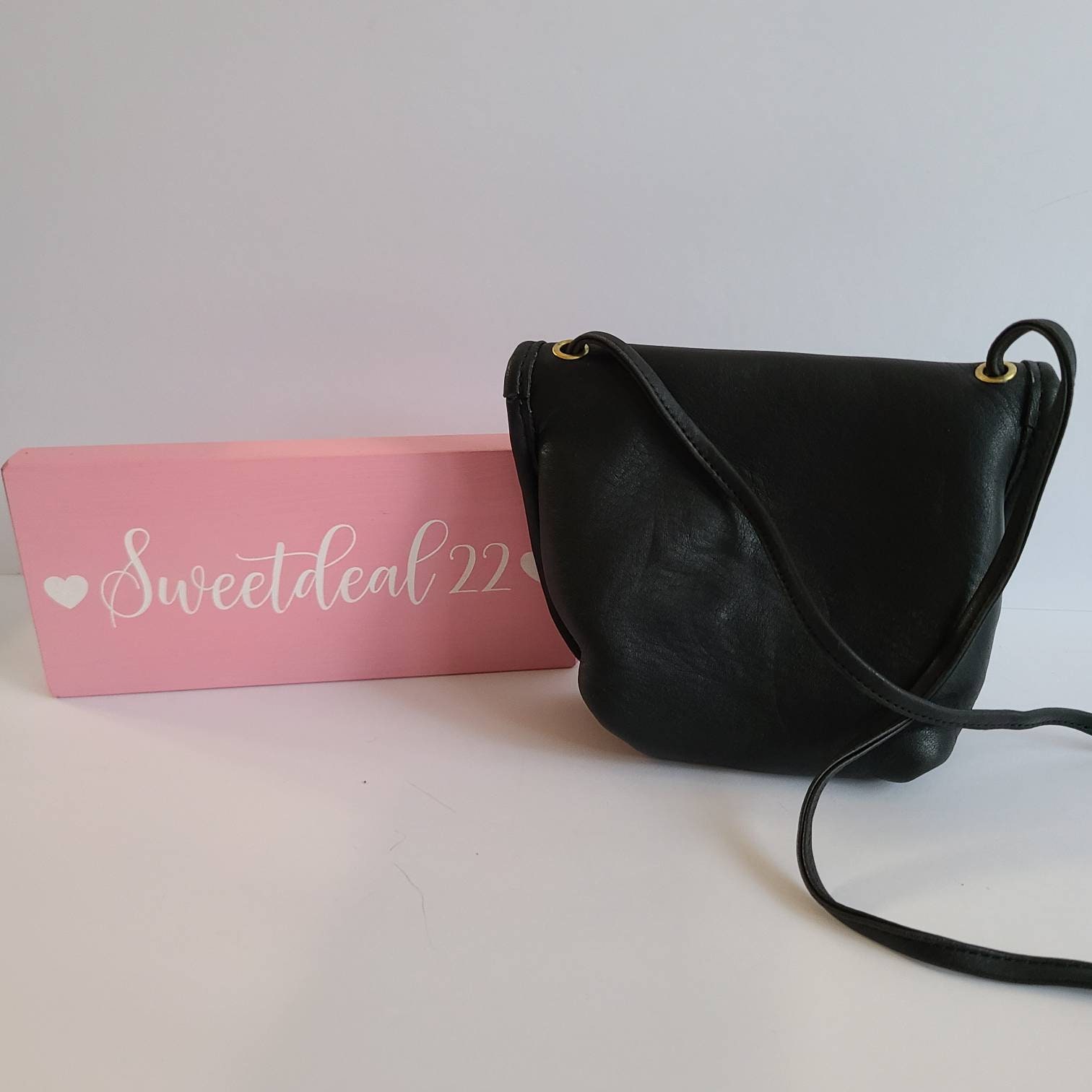 Vintage Coach Original Black Everette Crossbody Bag - Etsy Israel