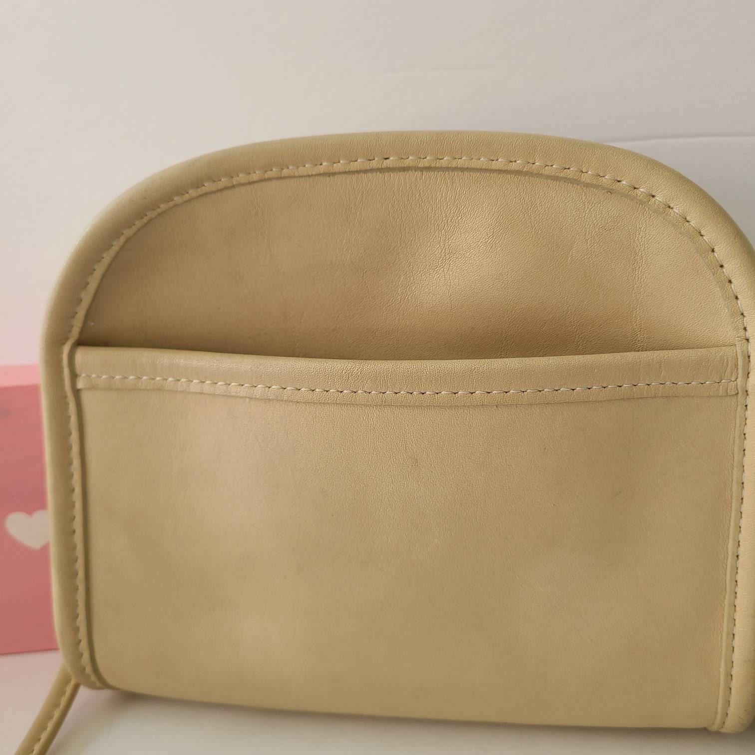 Vintage Coach Bone Abby Zip Top Shoulder Crossbody Bag - Etsy