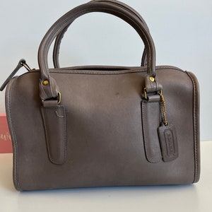 Vintage Coach NYC Gris Madison Satchel
