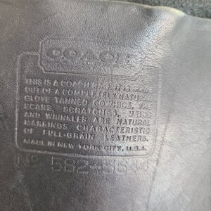 Vintage Coach NYC Black Leather Large Duffle Bag - Etsy