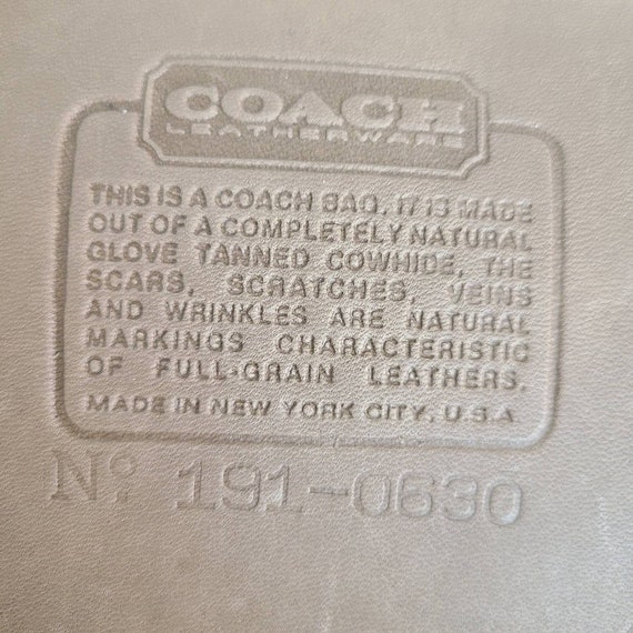 Vintage Coach Nyc Tabac Basic Bag - image 9