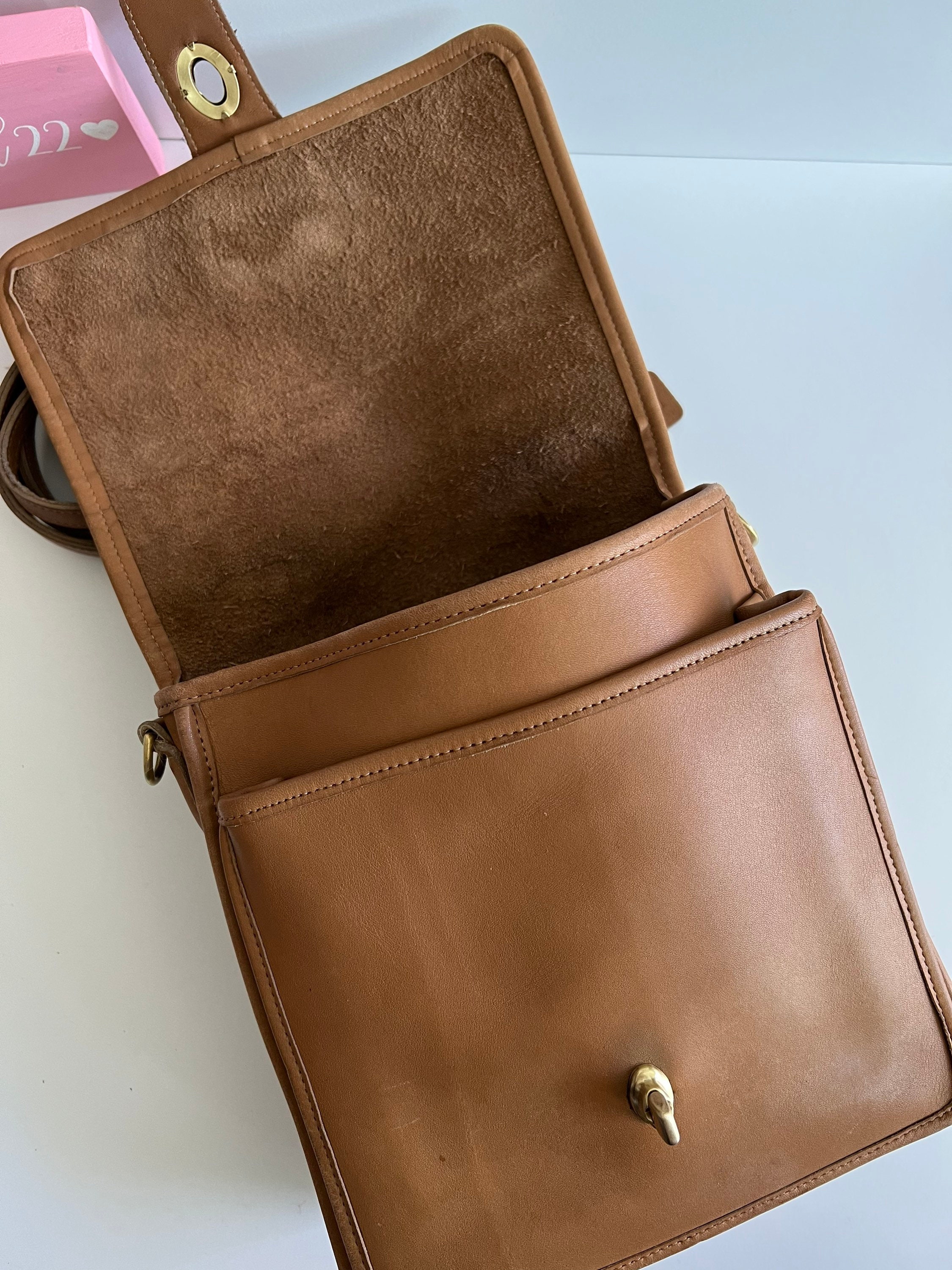 Vintage Coach Saddle Top Handle Station Bag - Etsy