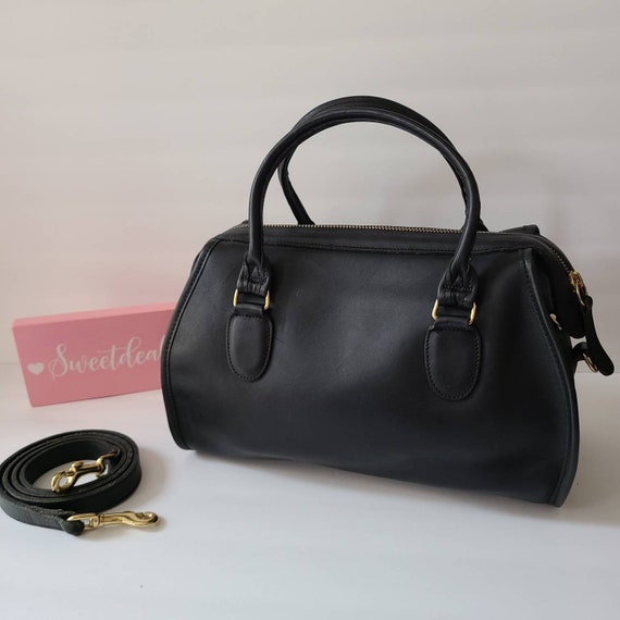 Vintage Coach Black Broadway Satchel - image 3