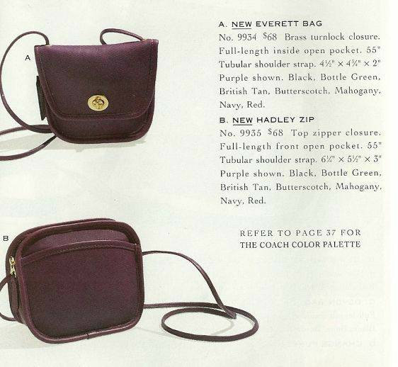 Purple and tan coach purse sale