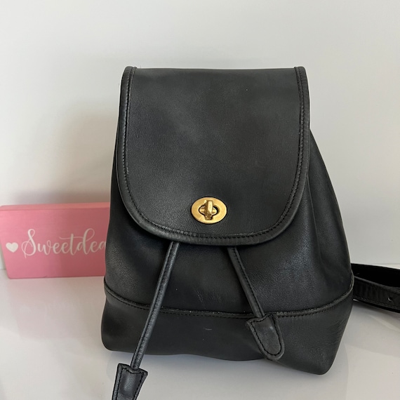 Coach deals black backpack