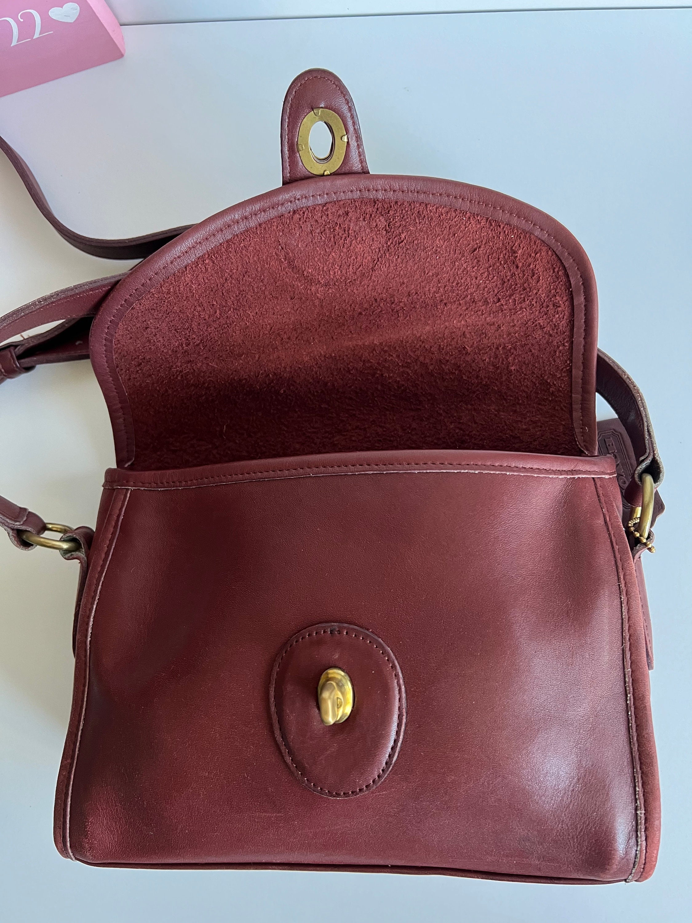 Vintage Coach Currant Devon Shoulder Bag - Etsy