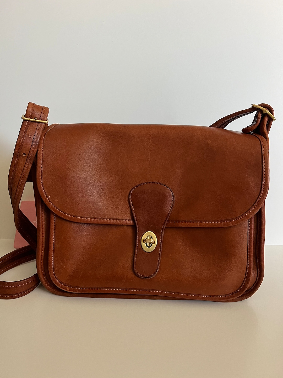 Vintage Coach NYC British Tan Rambler Shoulder Bag - Etsy