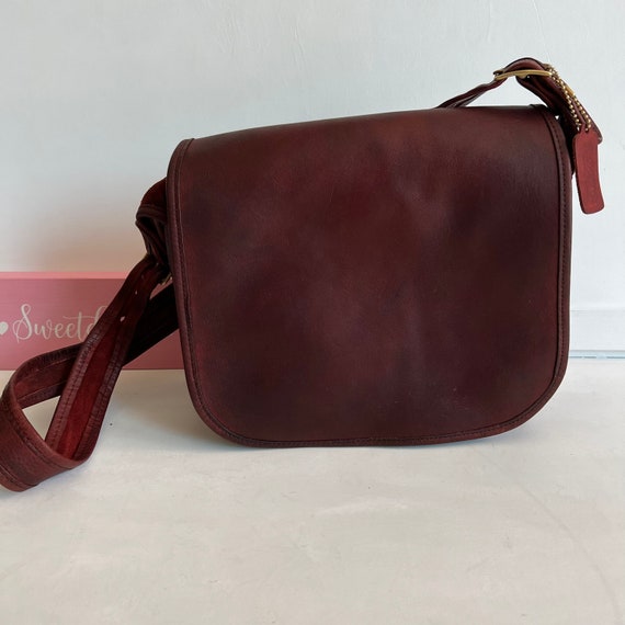 Coach Burgundy/Oxblood Reversible City Tote With Flying Bird Print With  Pouch | eBay