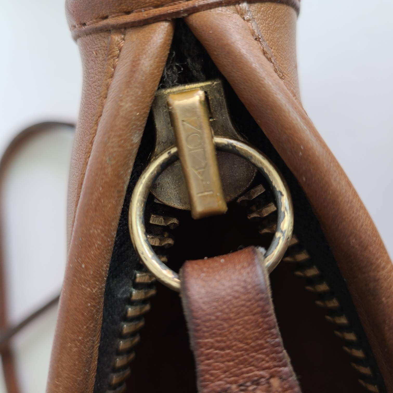 Vintage Coach NYC British Tan Zippered Pouch Bag - Etsy