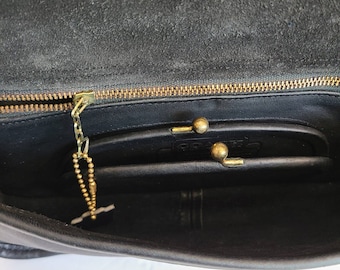 Like New - Vintage Coach Casino Bag 9924 - Black With Brass