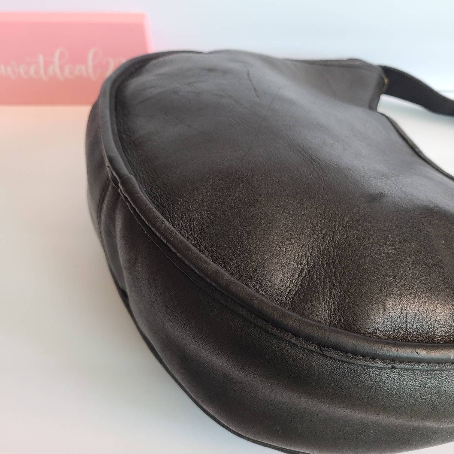 Vintage Coach Black Leather Beckett Shoulder Bag - Etsy