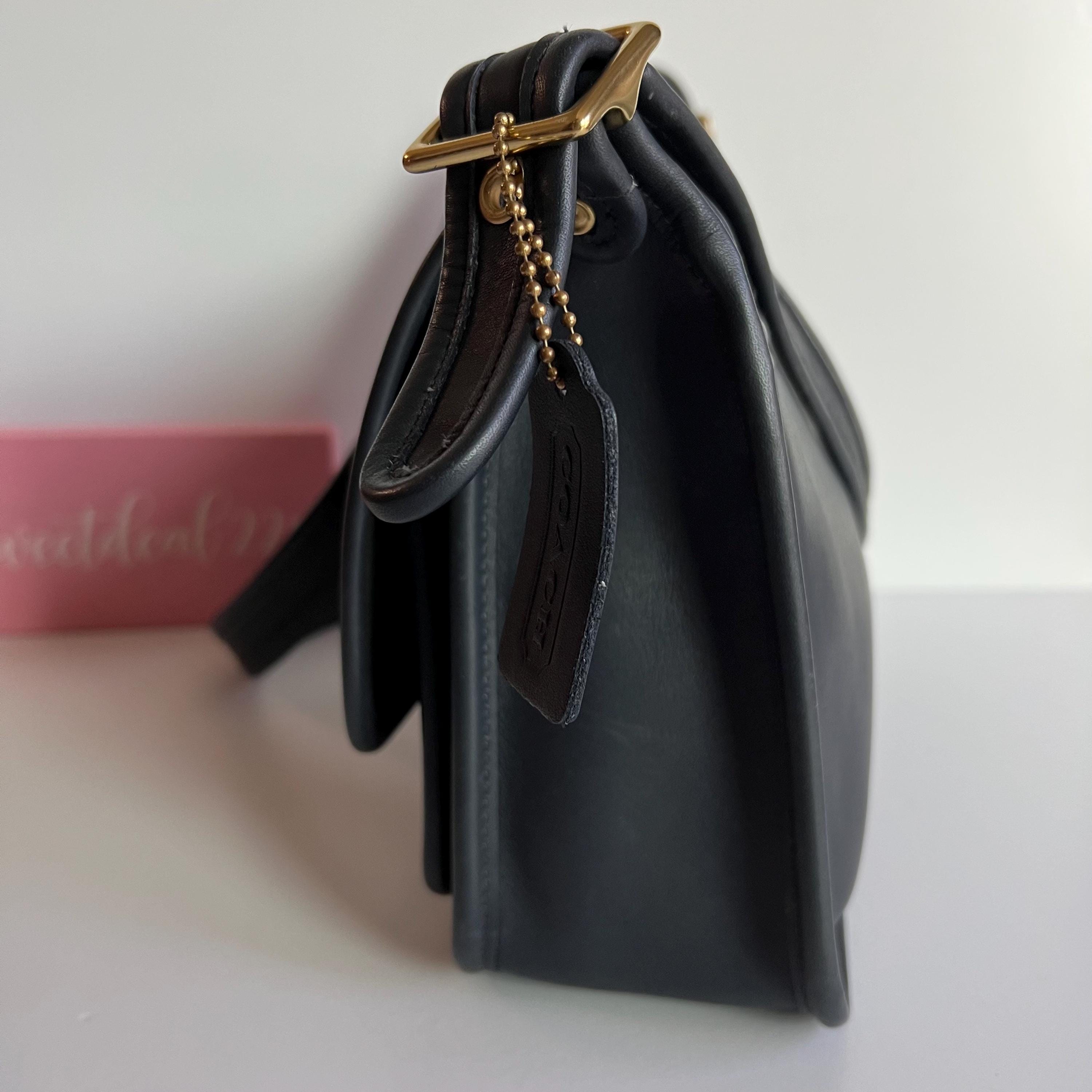 Vintage Coach Navy Rambler Legacy Shoulder Bag - Etsy