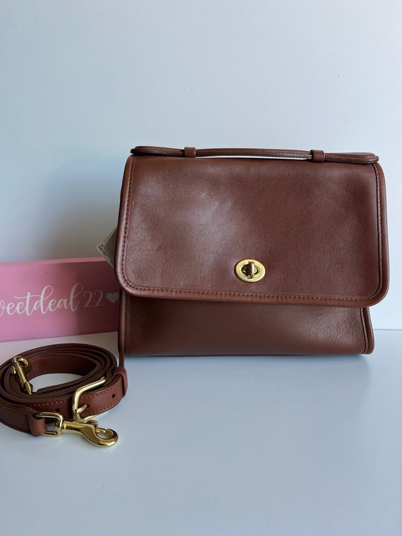 Vintage COACH NYC New York Legacy British Tan Leather